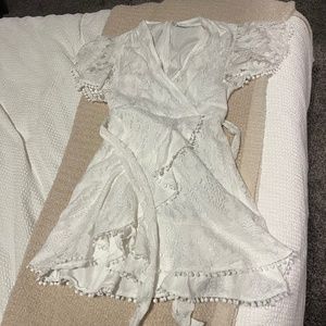 White lace dress